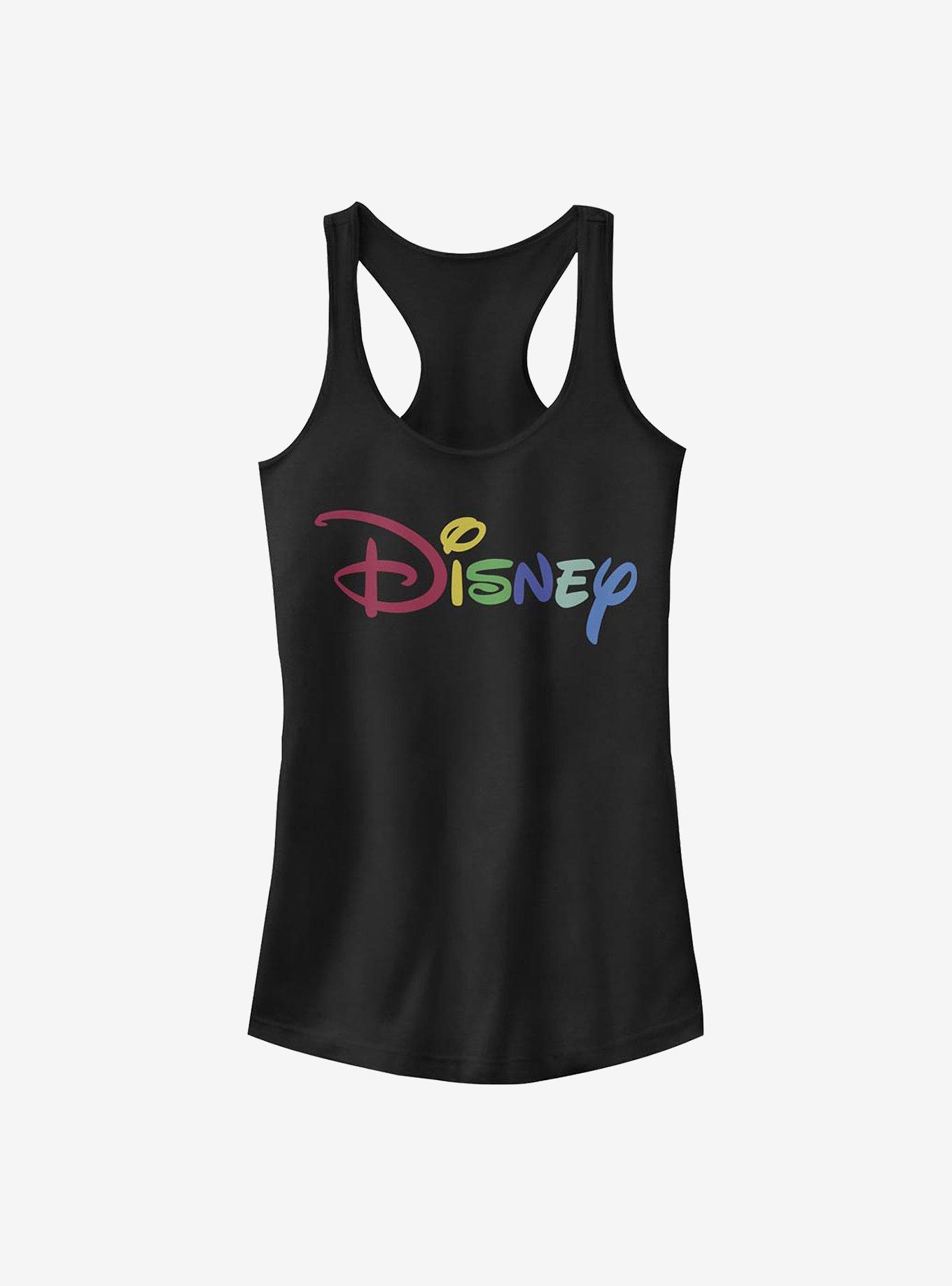 Disney Classic Multicolor Disney Logo Girls Tank, BLACK, hi-res