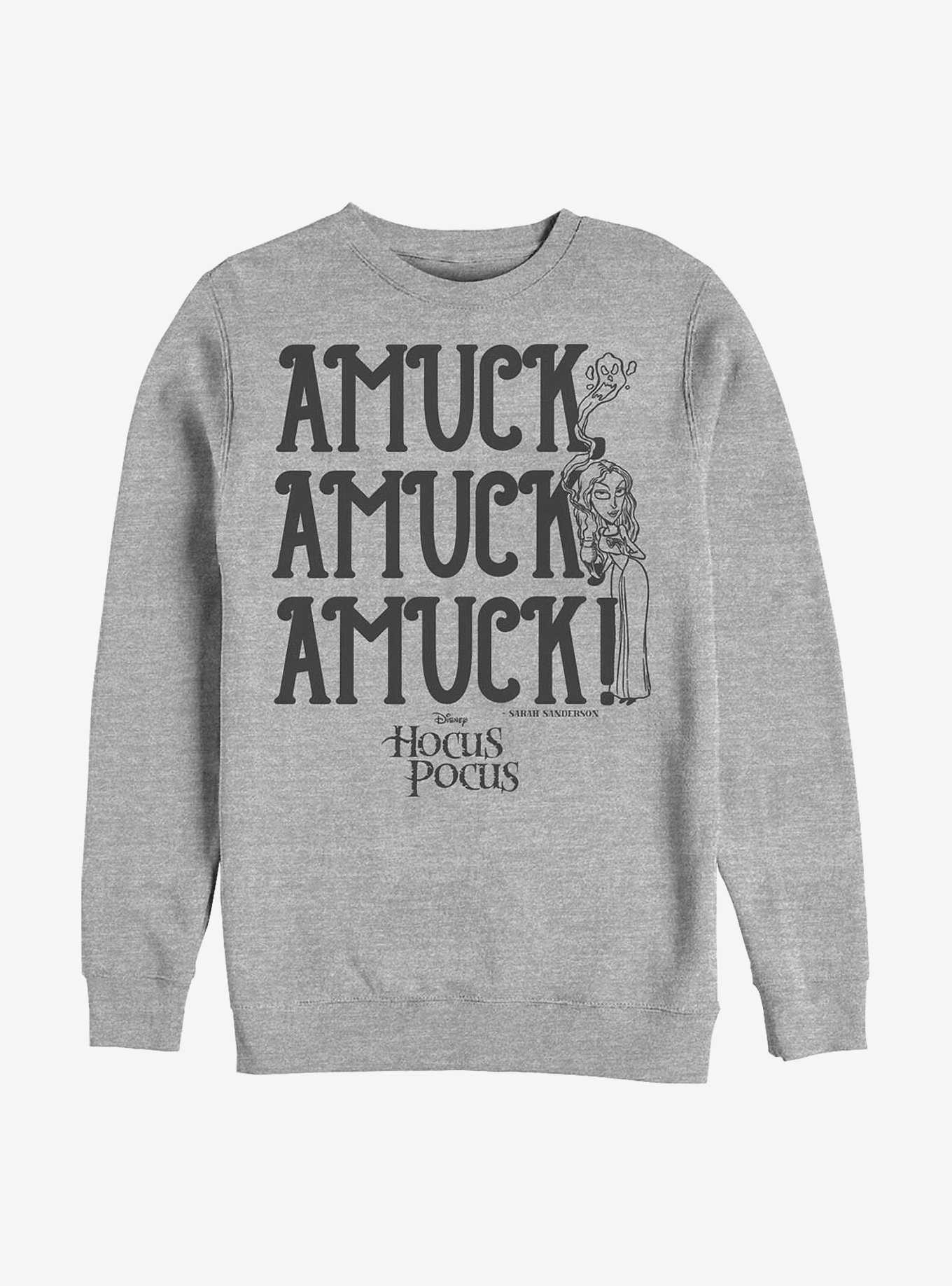 Disney Hocus Pocus Amuck Crew Sweatshirt, ATH HTR, hi-res