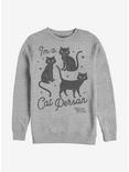Disney Hocus Pocus Cat Person Crew Sweatshirt, ATH HTR, hi-res