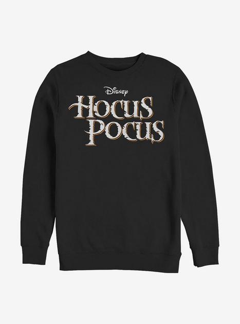 Disney Hocus Pocus Hocus Pocus Logo Crew Sweatshirt - Black 