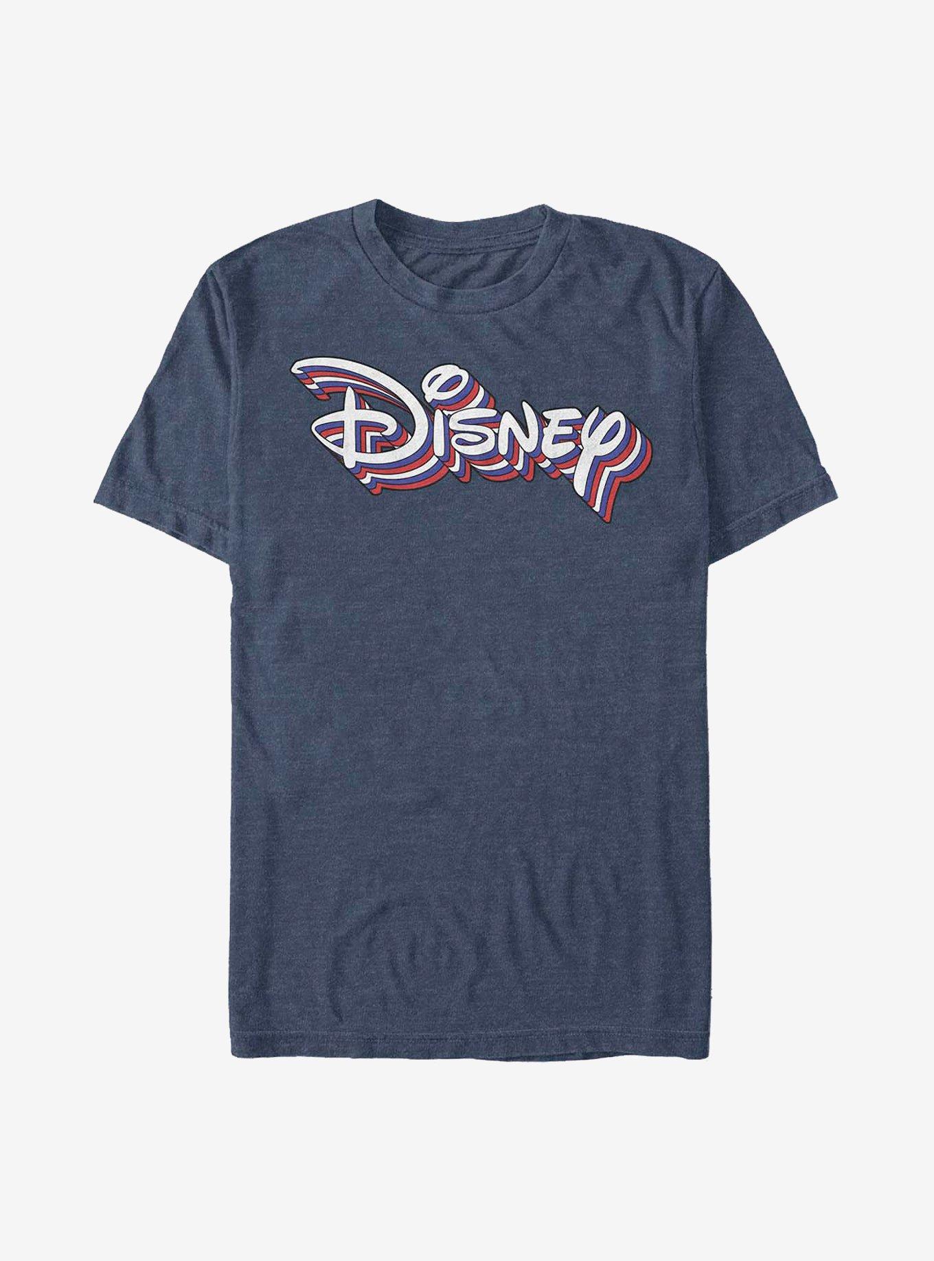 Disney Channel Retro Rainbow T-Shirt, NAVY HTR, hi-res