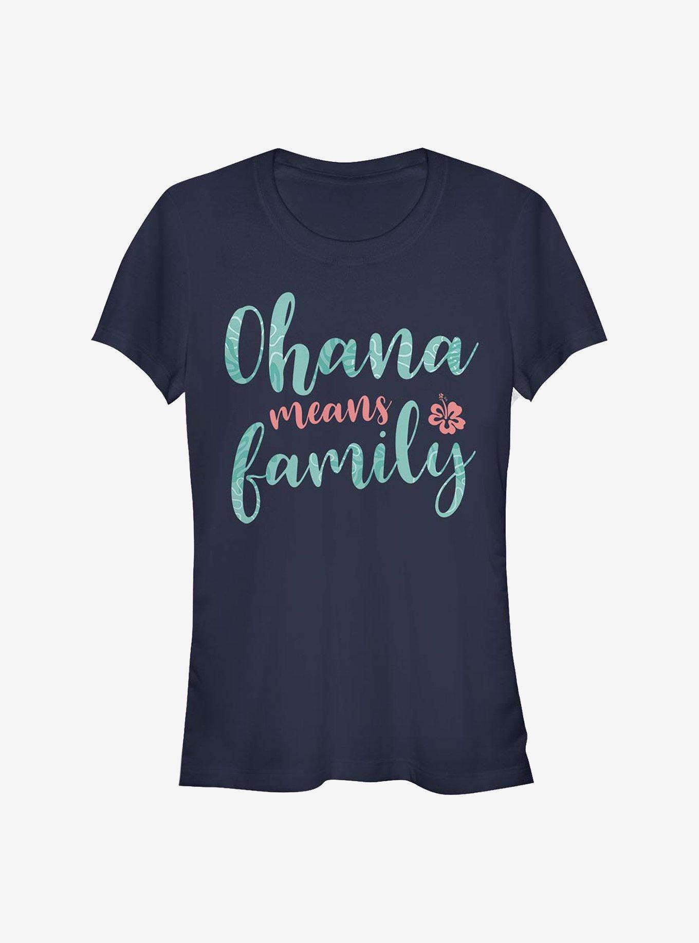 Disney Lilo & Stitch Ohana Script Girls T-Shirt, , hi-res