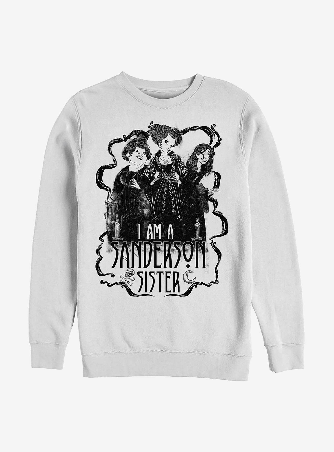 Disney Hocus Pocus Sanderson Sister Crew Sweatshirt, WHITE, hi-res