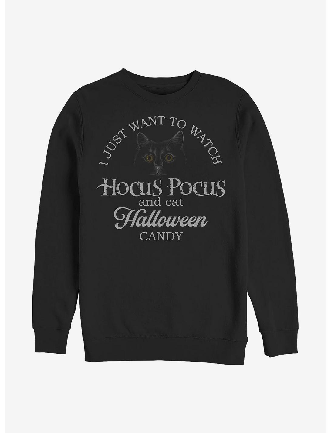 Disney Hocus Pocus Watch Hocus Pocus Crew Sweatshirt, BLACK, hi-res