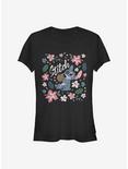 Disney Lilo & Stitch Tropical Stitch Girls T-Shirt, BLACK, hi-res