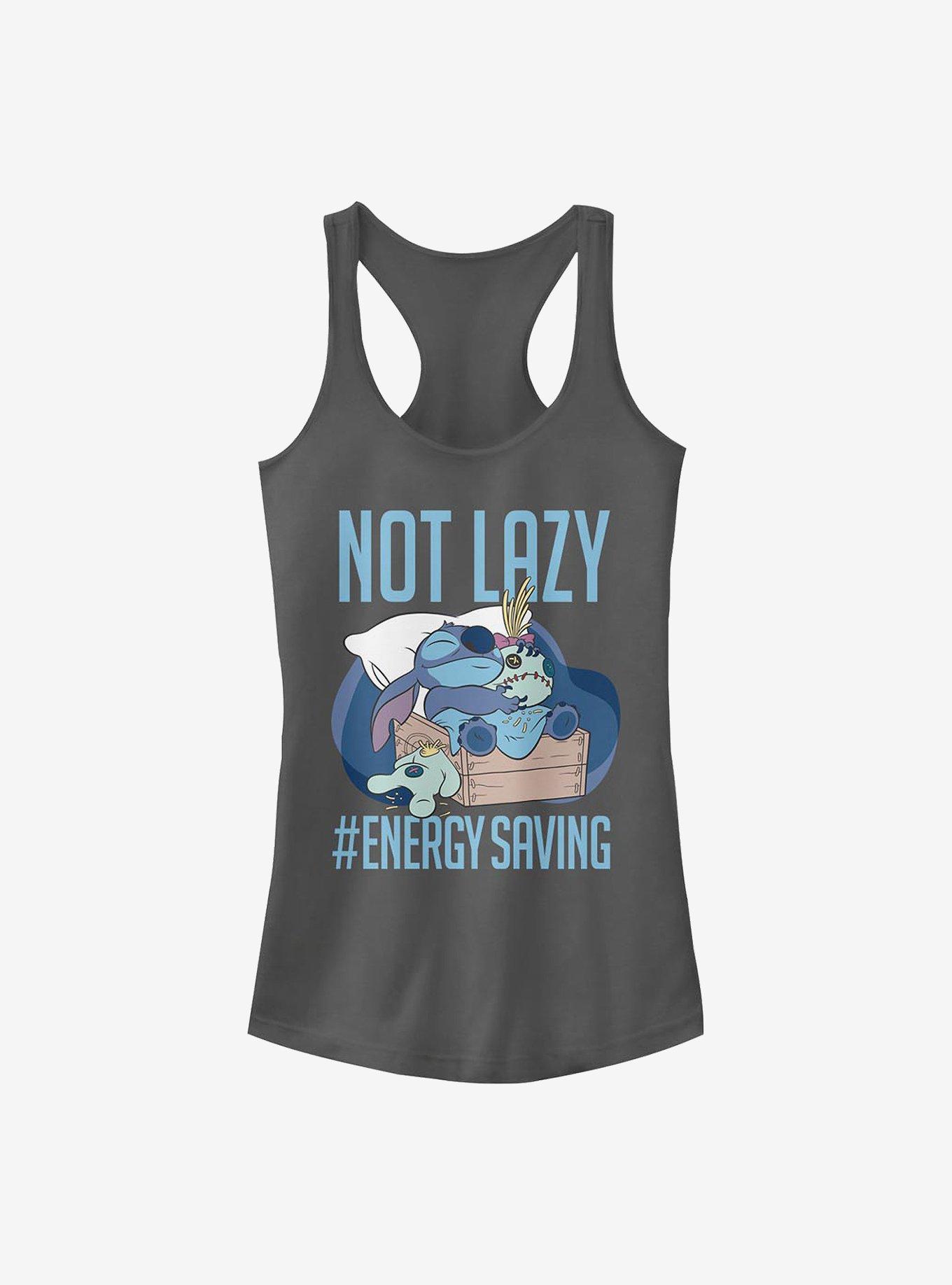 Disney Lilo & Stitch Lazy Energy Girls Tank, CHARCOAL, hi-res