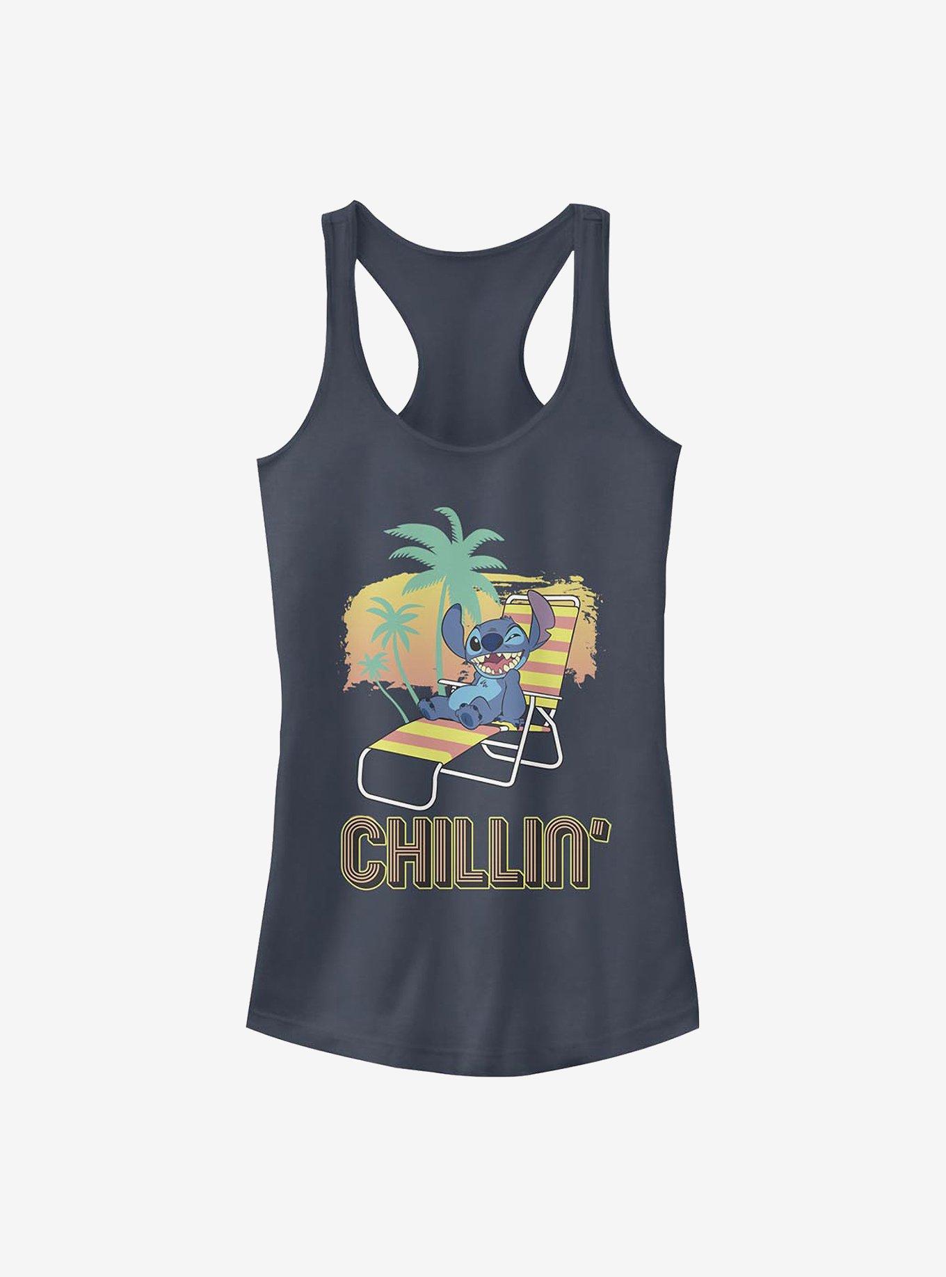 Disney Lilo & Stitch Chillin' Girls Tank, INDIGO, hi-res