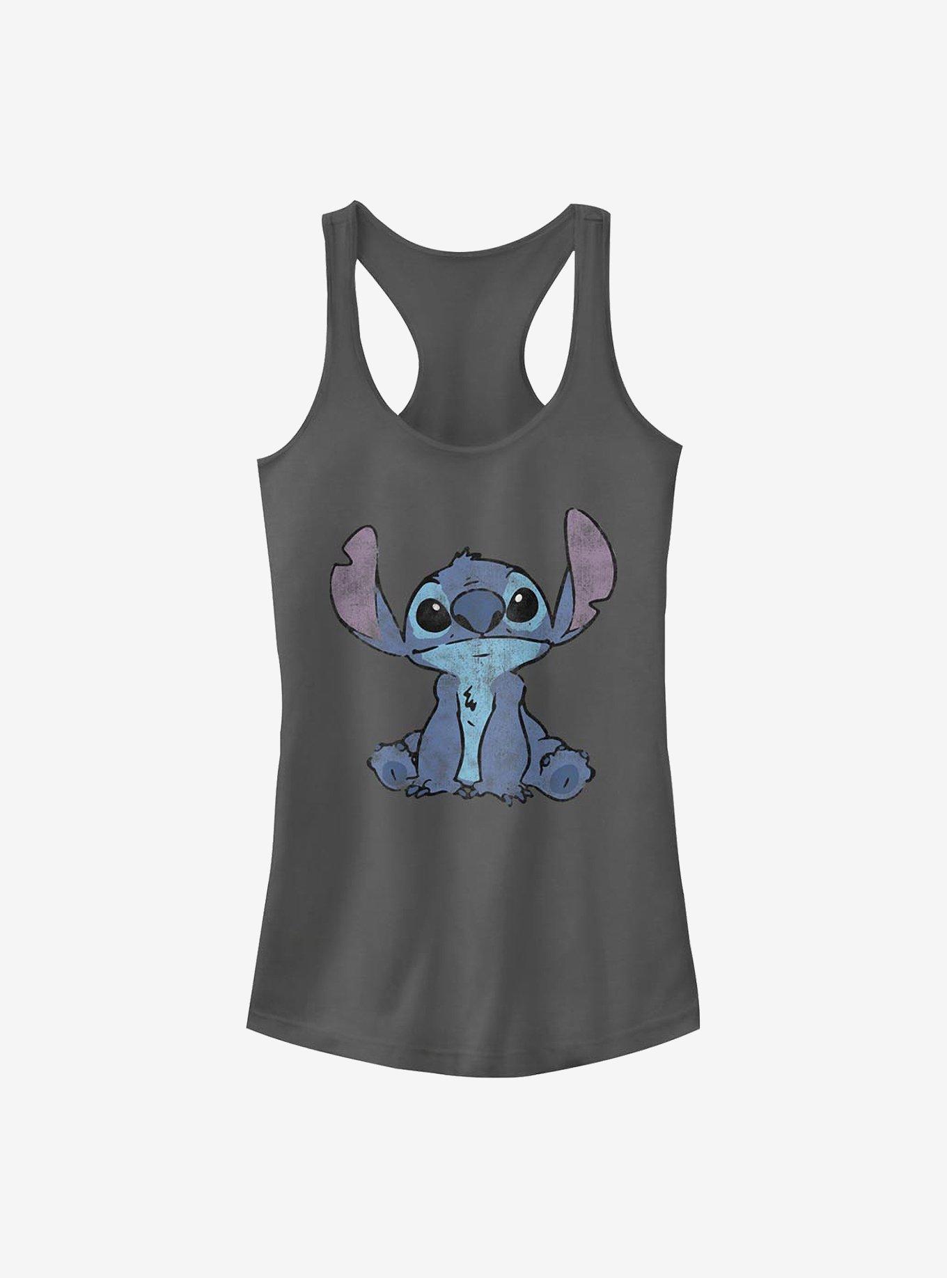 Disney Lilo & Stitch Simply Stitch Girls Tank, CHARCOAL, hi-res