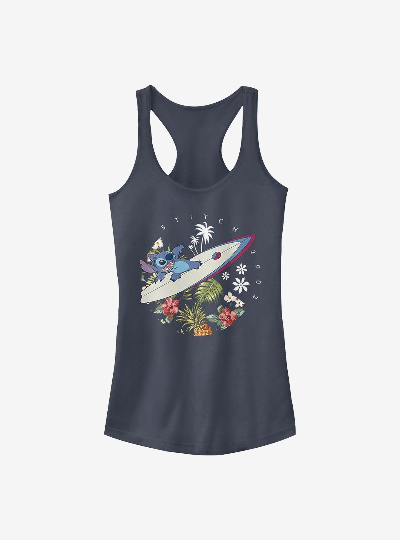 Disney Lilo & Stitch Surfer Dude Girls Tank, INDIGO, hi-res