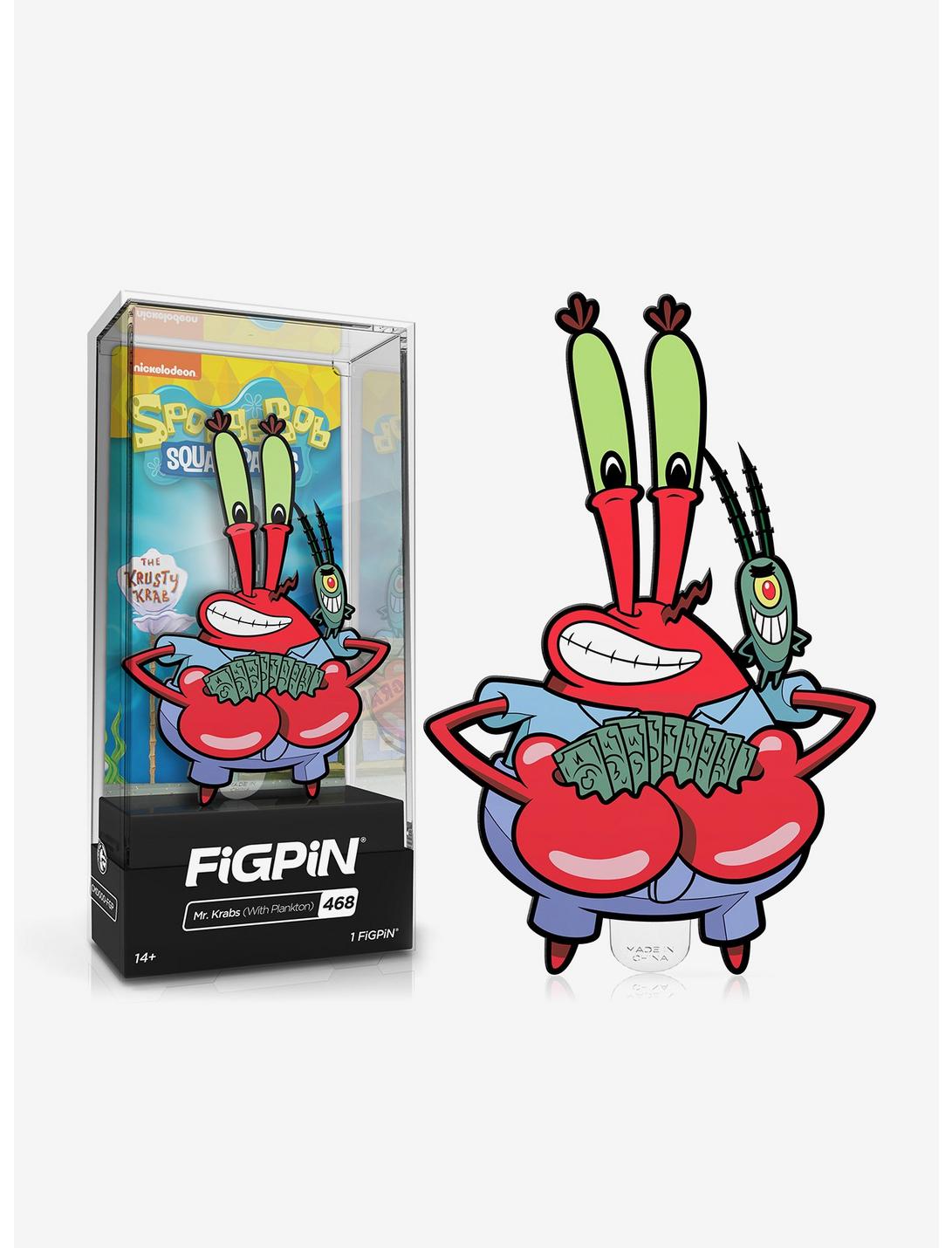 FiGPiN SpongeBob SquarePants Mr. Krabs (with Plankton) Enamel Pin, , hi-res