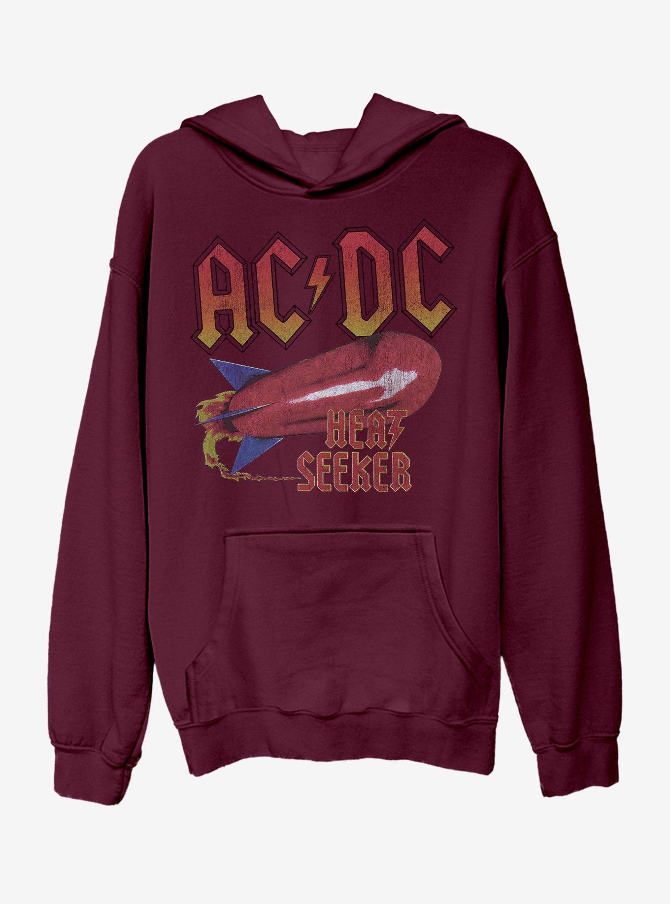 AC/DC Heat Seeker Rocket Hoodie, BURGUNDY, hi-res