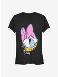 Disney Daisy Duck Daisy Big Face Girls T-Shirt, BLACK, hi-res