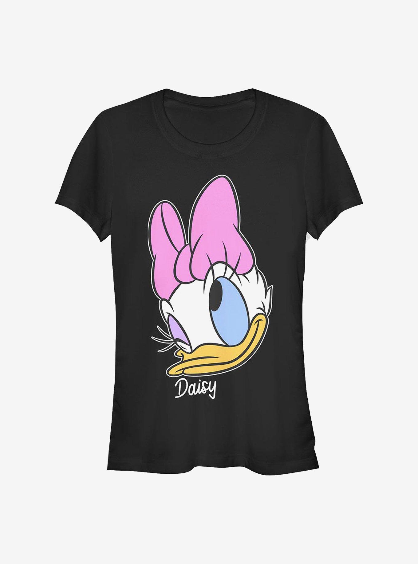 Disney Daisy Duck Big Face Girls T-Shirt, BLACK, hi-res