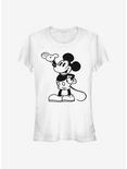 Disney Mickey Mouse Mickey Pose Girls T-Shirt, WHITE, hi-res