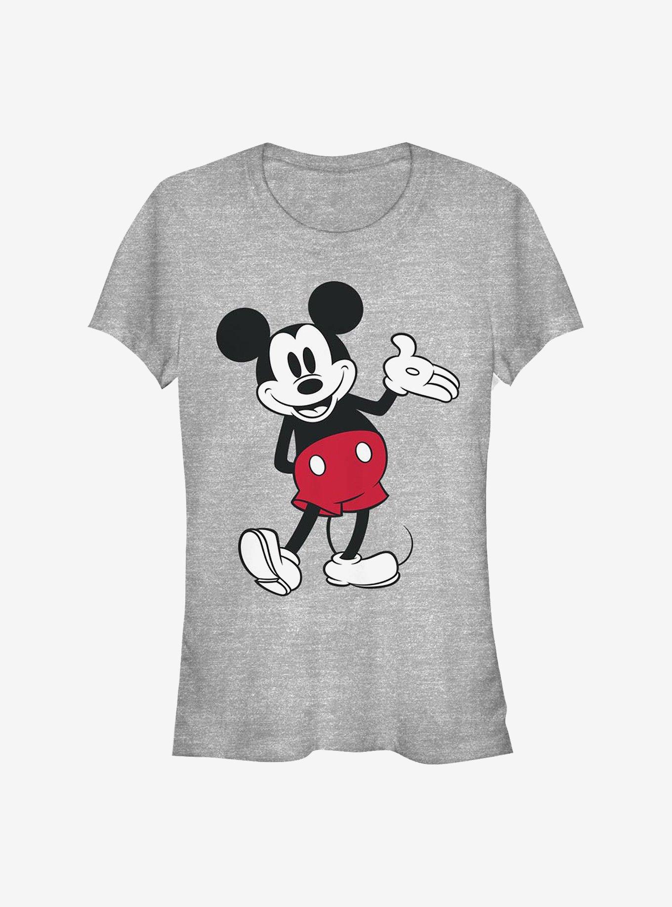 Disney Mickey Mouse World Famous Mouse Girls T-Shirt, ATH HTR, hi-res