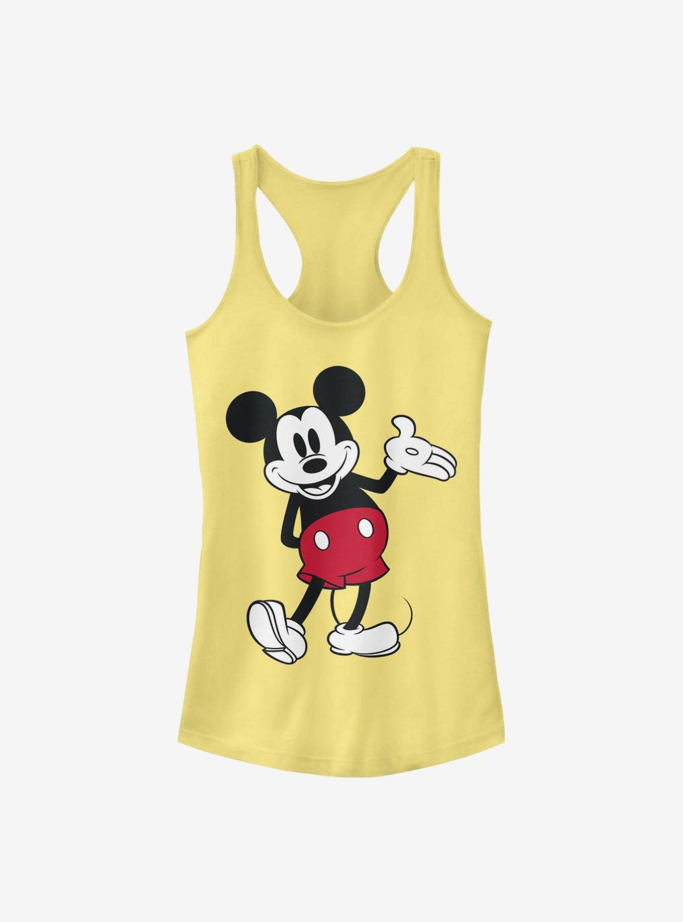 Disney Mickey Mouse World Famous Mouse Girls Tank, BANANA, hi-res