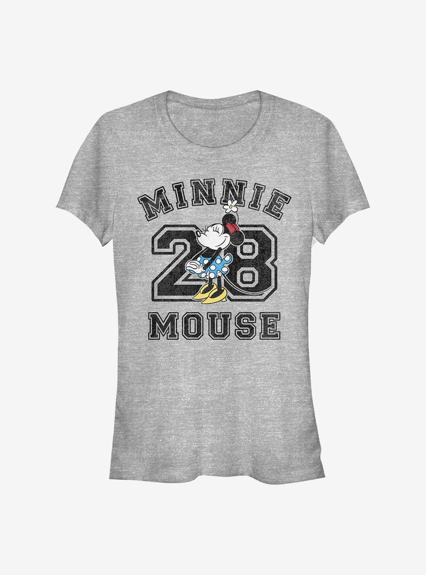 Disney Minnie Mouse Minnie Mouse Collegiate Girls T-Shirt, ATH HTR, hi-res