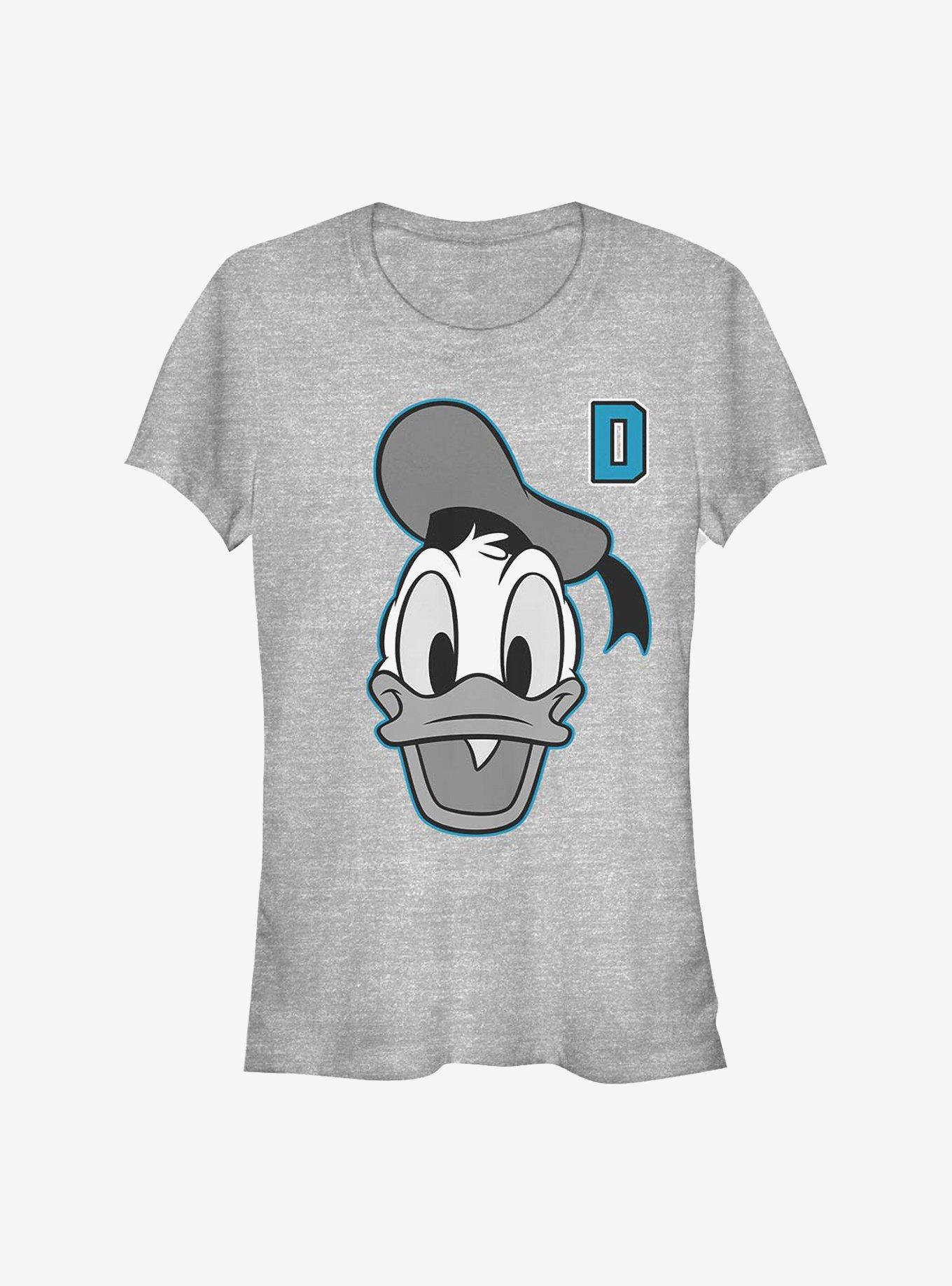 Disney Donald Duck Letter Duck Girls T-Shirt, ATH HTR, hi-res