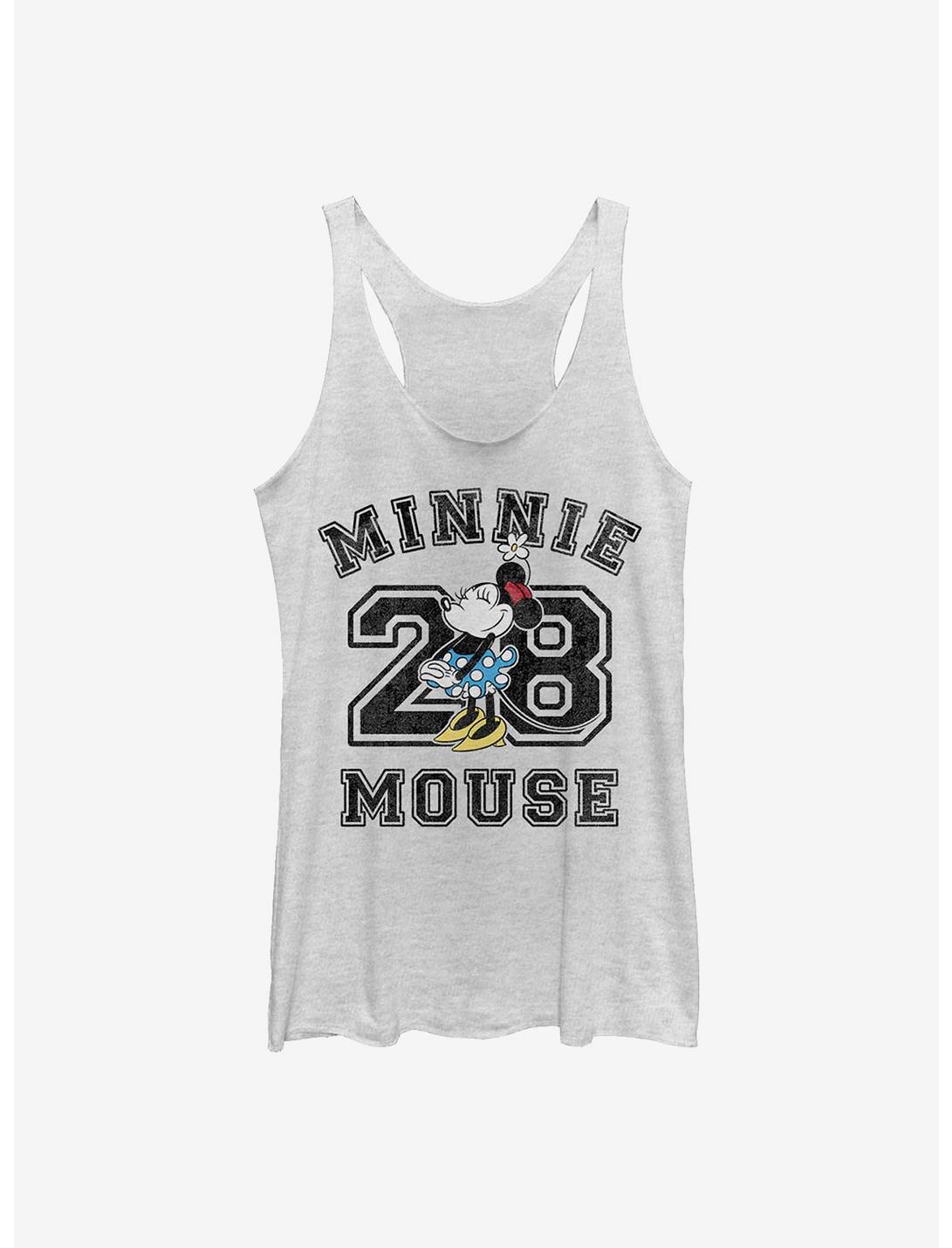 Disney Minnie Mouse Minnie Mouse Collegiate Girls Tank, WHITE HTR, hi-res
