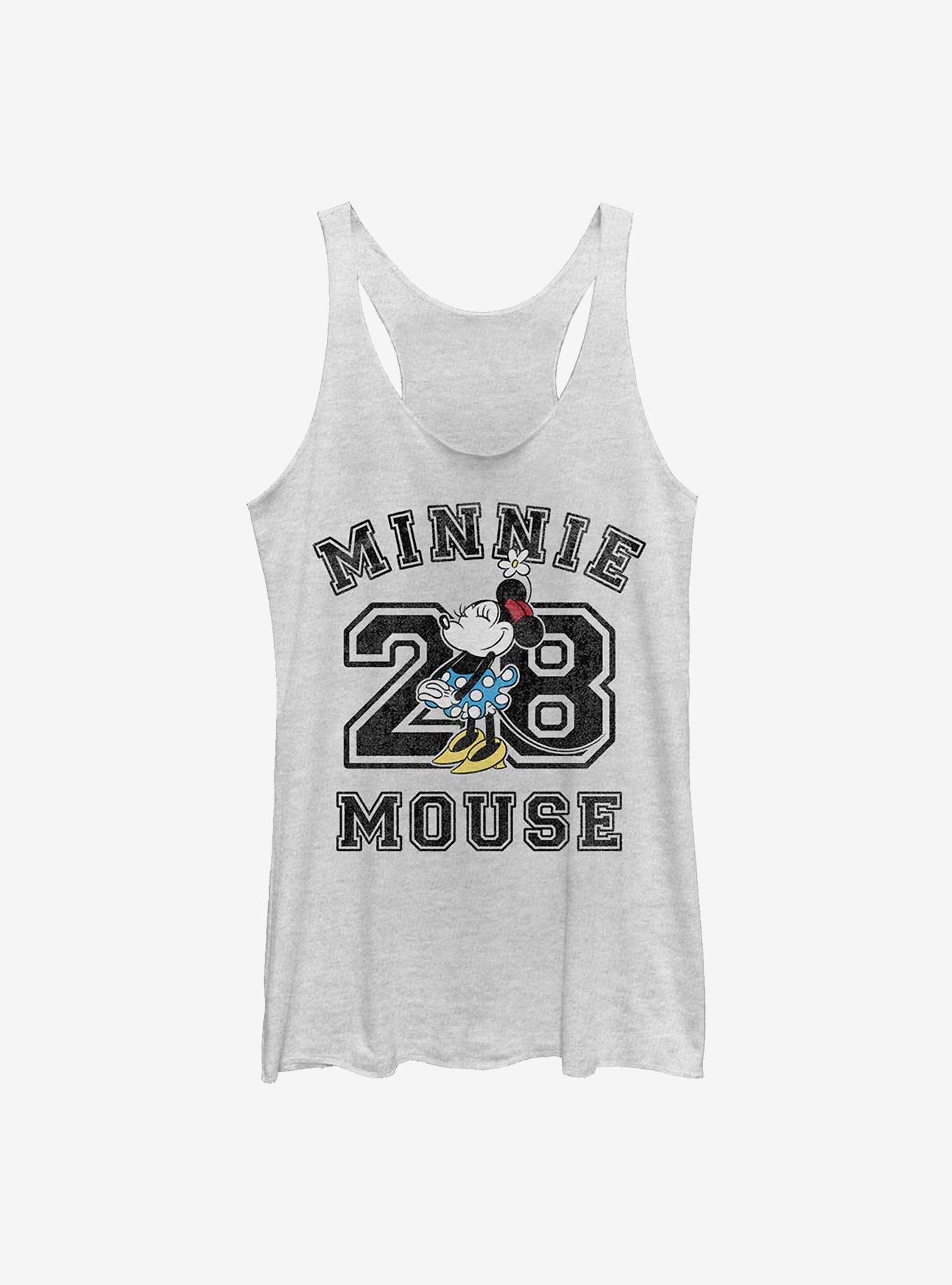 Disney Minnie Mouse Minnie Mouse Collegiate Girls Tank, WHITE HTR, hi-res
