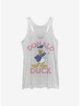 Disney Donald Duck Duck Hello Girls Tank, WHITE HTR, hi-res