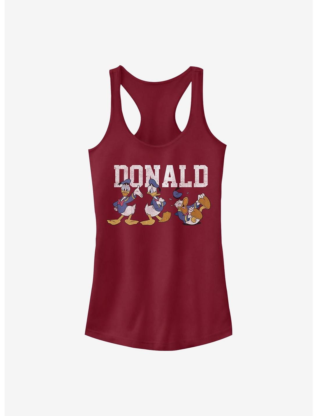 Disney Donald Duck Donald Poses Girls Tank, SCARLET, hi-res