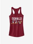 Disney Donald Duck Donald Poses Girls Tank, SCARLET, hi-res