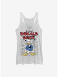 Disney Donald Duck Original Donald Sketchbook Girls Tank, WHITE HTR, hi-res