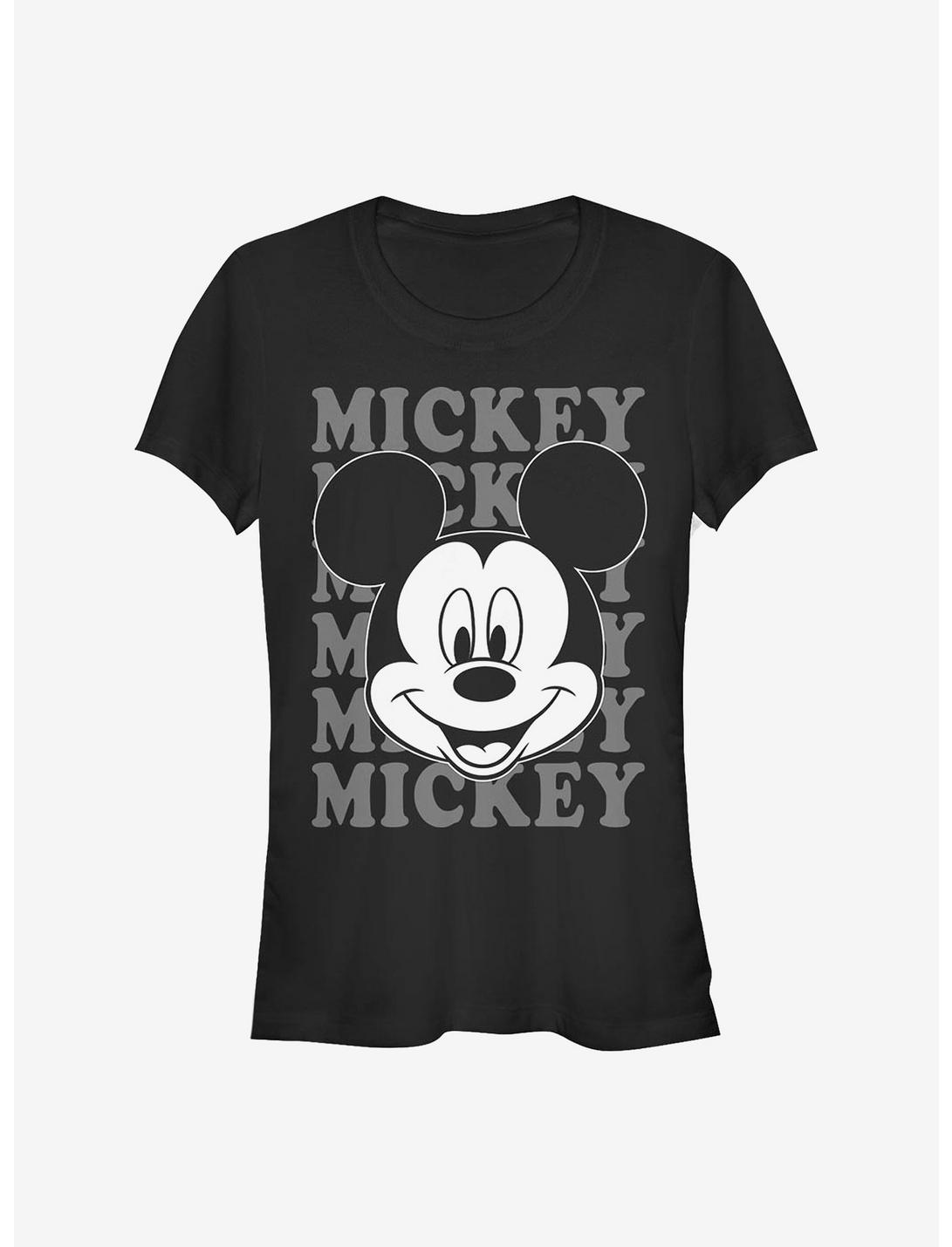 Disney Mickey Mouse All Name Girls T-Shirt, BLACK, hi-res