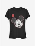 Disney Mickey Mouse Letter Mickey Girls T-Shirt, BLACK, hi-res