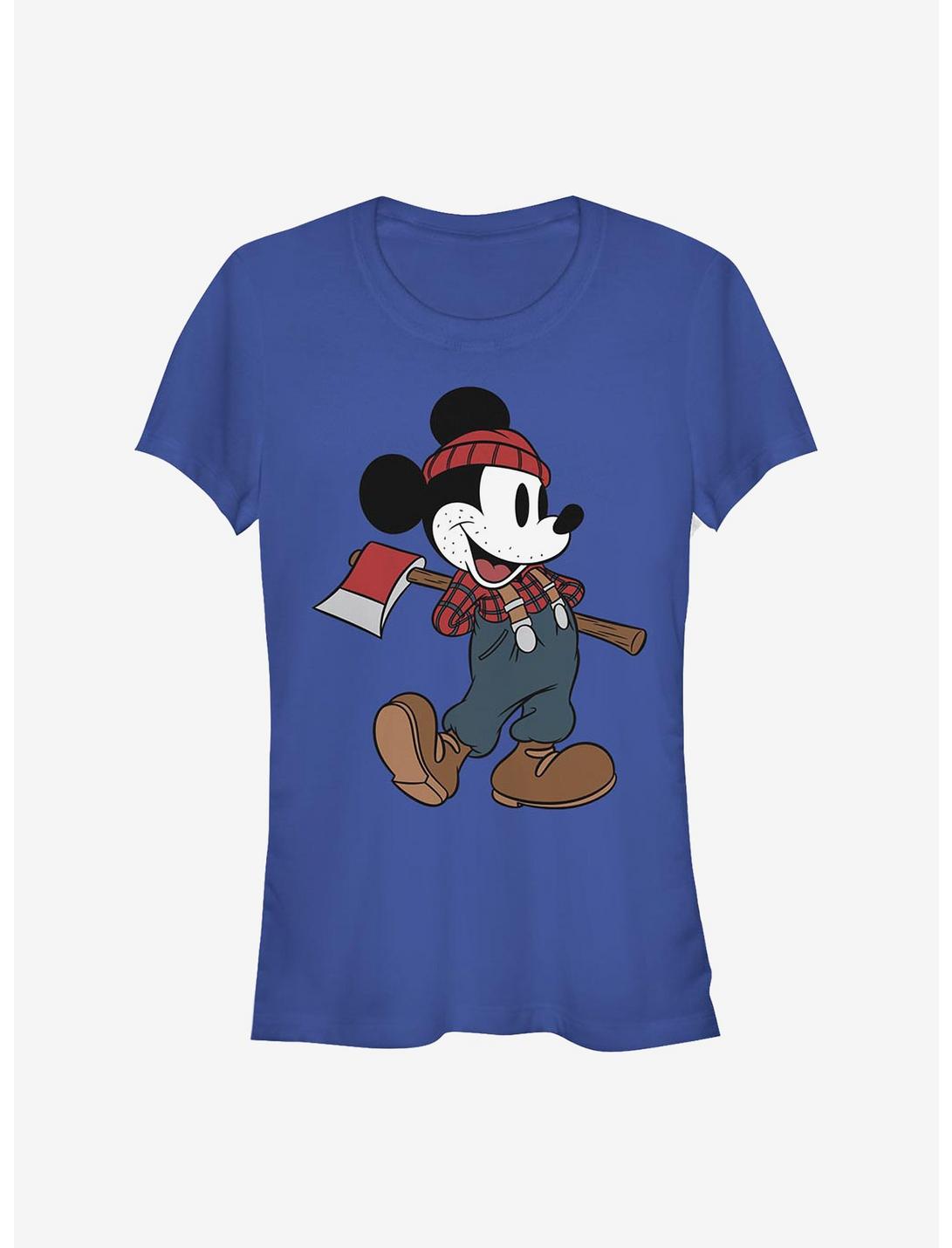 Disney Mickey Mouse Lumberjack Mickey Girls T-Shirt, ROYAL, hi-res