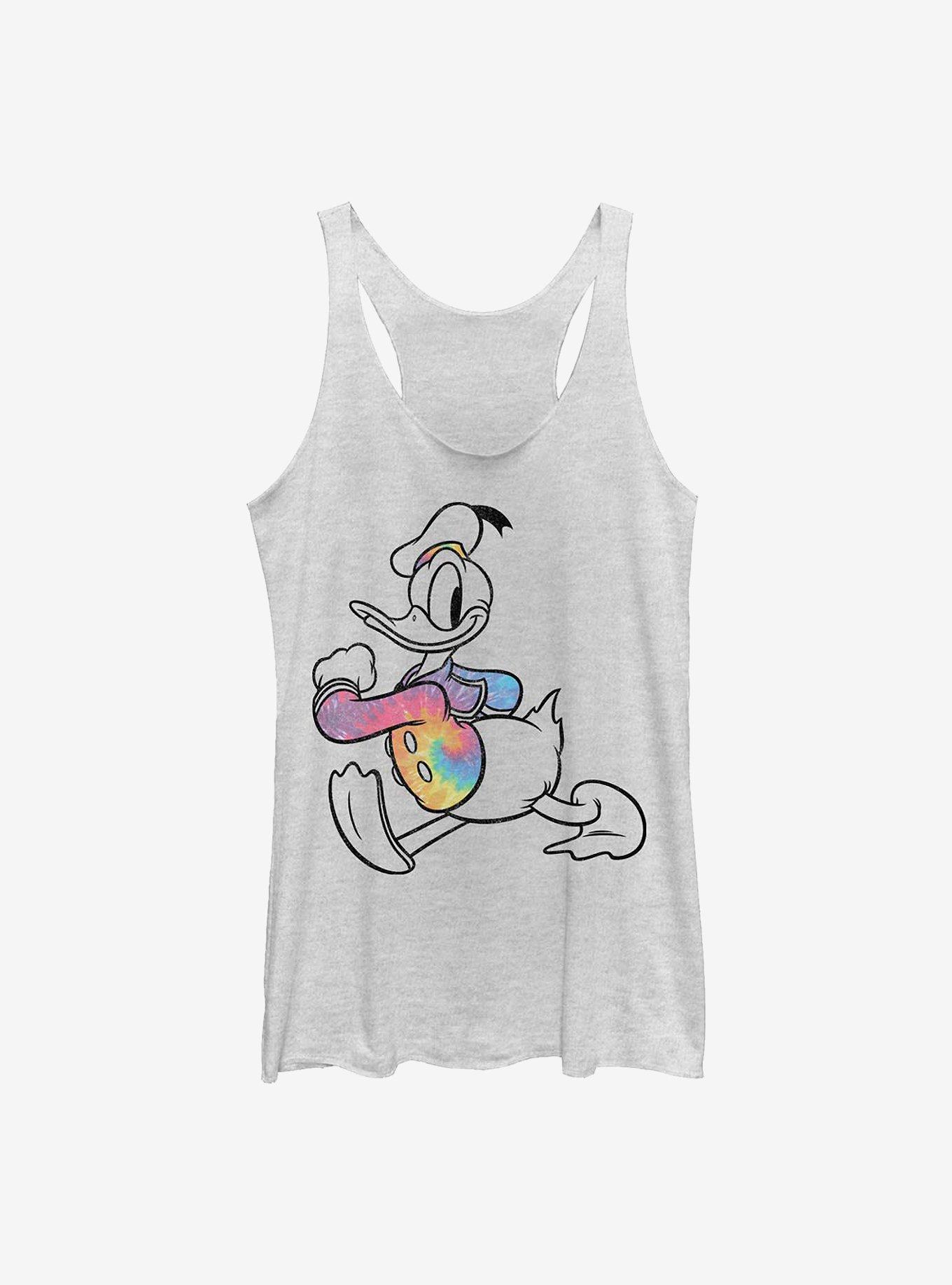 Disney Donald Duck Tie Dye Donald Girls Tank, WHITE HTR, hi-res