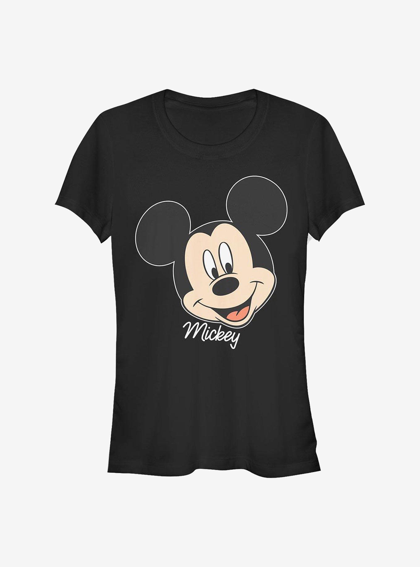 Disney Mickey Mouse Mickey Big Face Girls T-Shirt, BLACK, hi-res