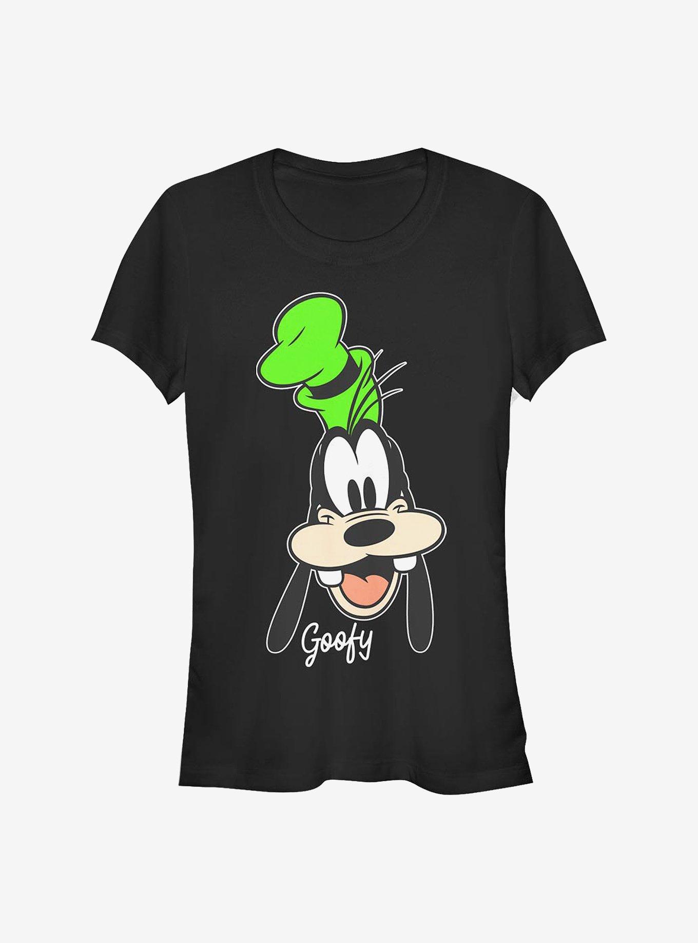 Disney Goofy Goofy Big Face Girls T-Shirt, BLACK, hi-res