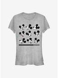 Disney Mickey Mouse Mickey Expressions Girls T-Shirt, ATH HTR, hi-res