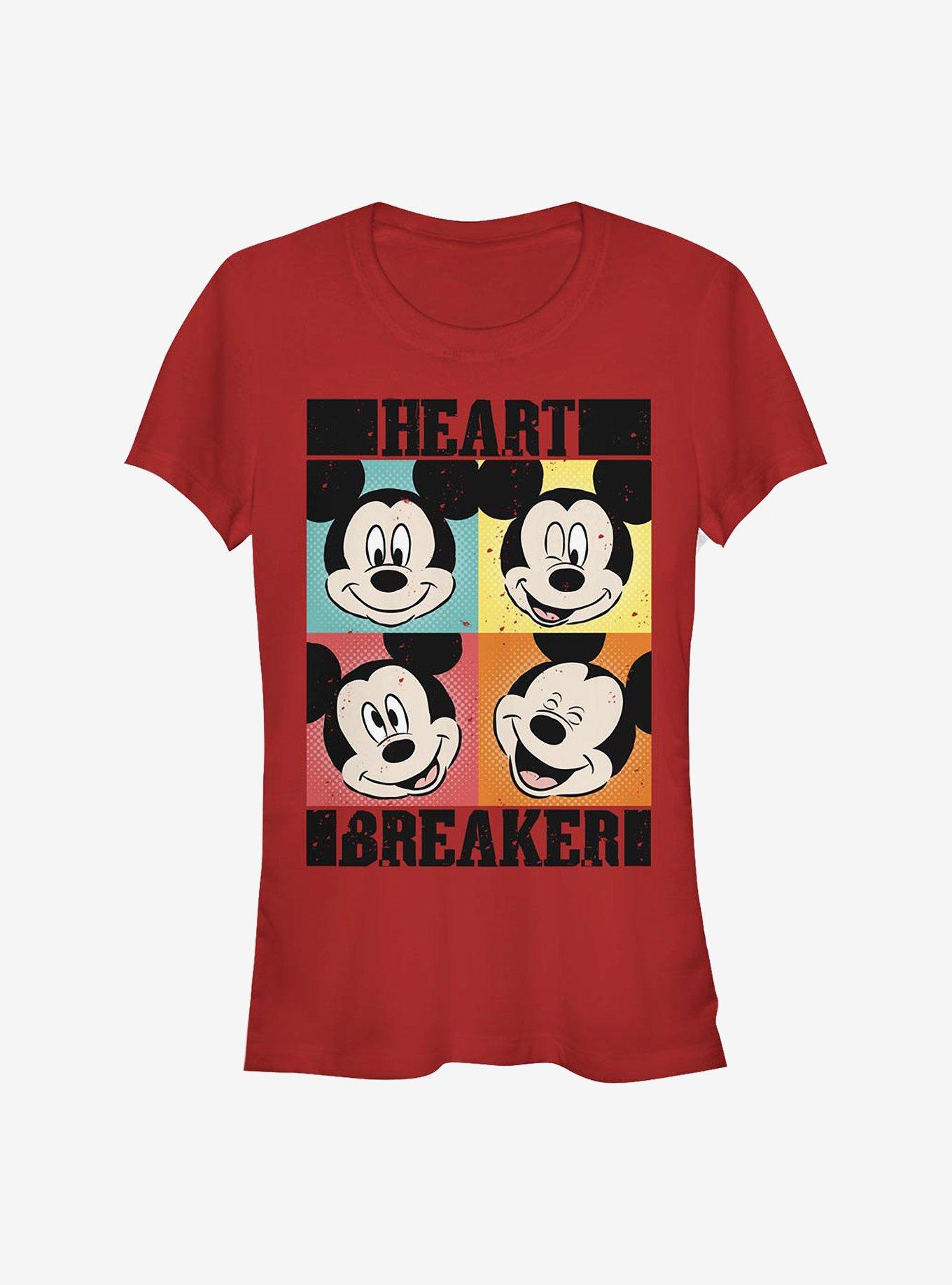 Disney Mickey Mouse Mickey Heart Girls T-Shirt, RED, hi-res