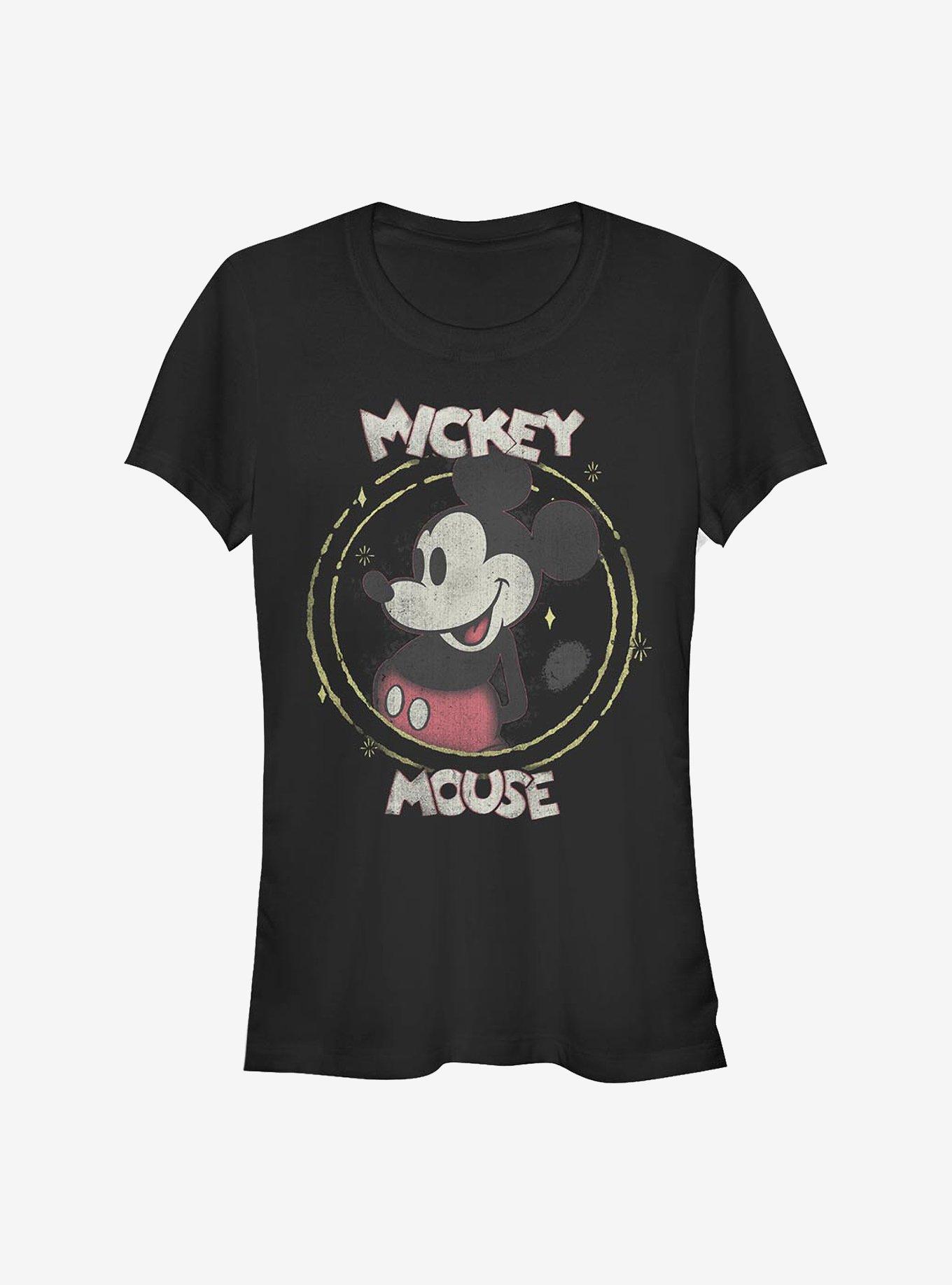 Disney Mickey Mouse Happy Mickey Girls T-Shirt, BLACK, hi-res