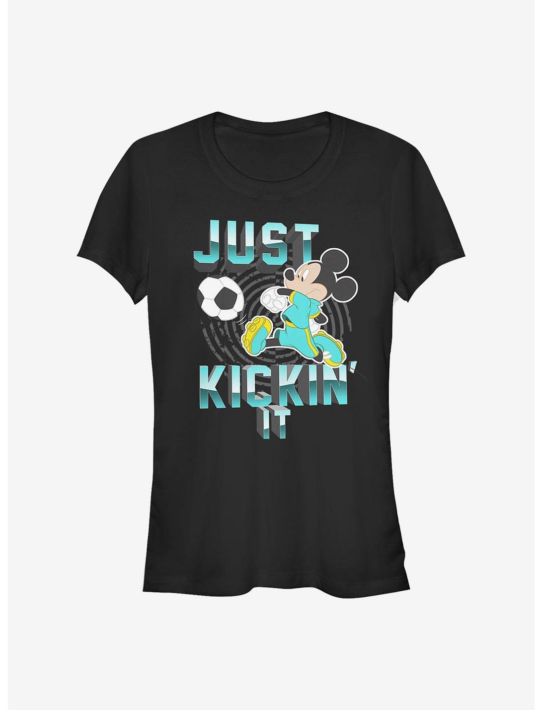Disney Mickey Mouse Kickin' It Girls T-Shirt, BLACK, hi-res