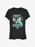 Disney Mickey Mouse Kickin' It Girls T-Shirt, BLACK, hi-res