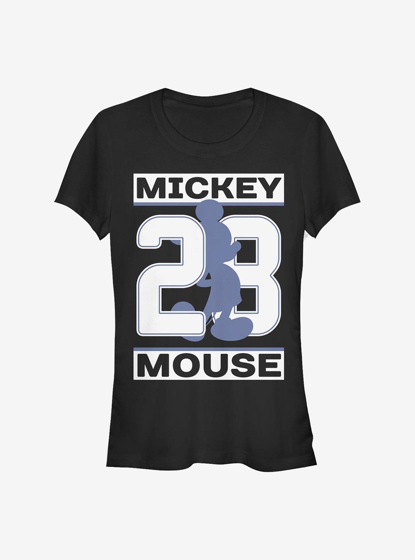 Disney Mickey Mouse Mickey Shadow Date Girls T-Shirt - BLACK | Hot