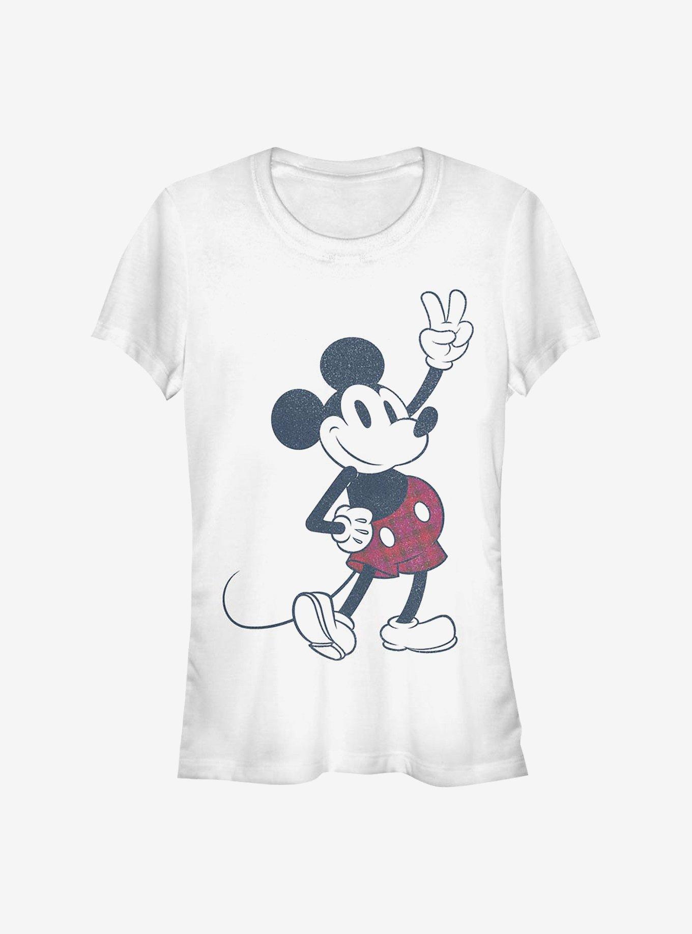 Disney Mickey Mouse Plaid Girls T-Shirt