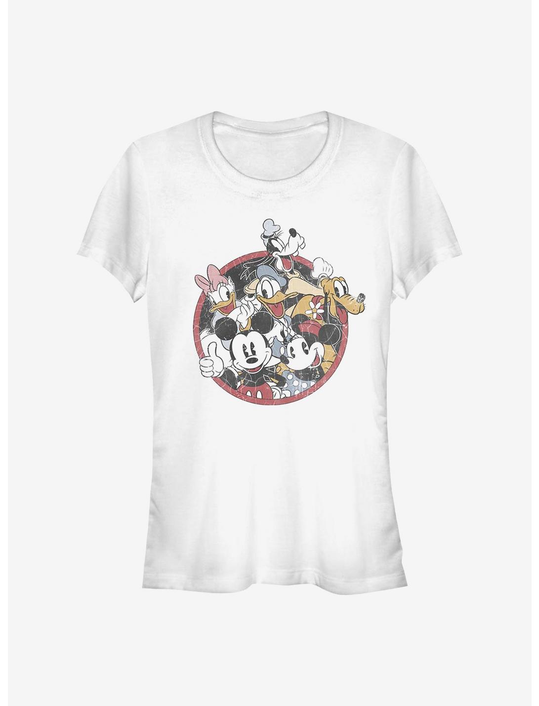 Disney Mickey Mouse Retro Groupie Girls T-Shirt, WHITE, hi-res