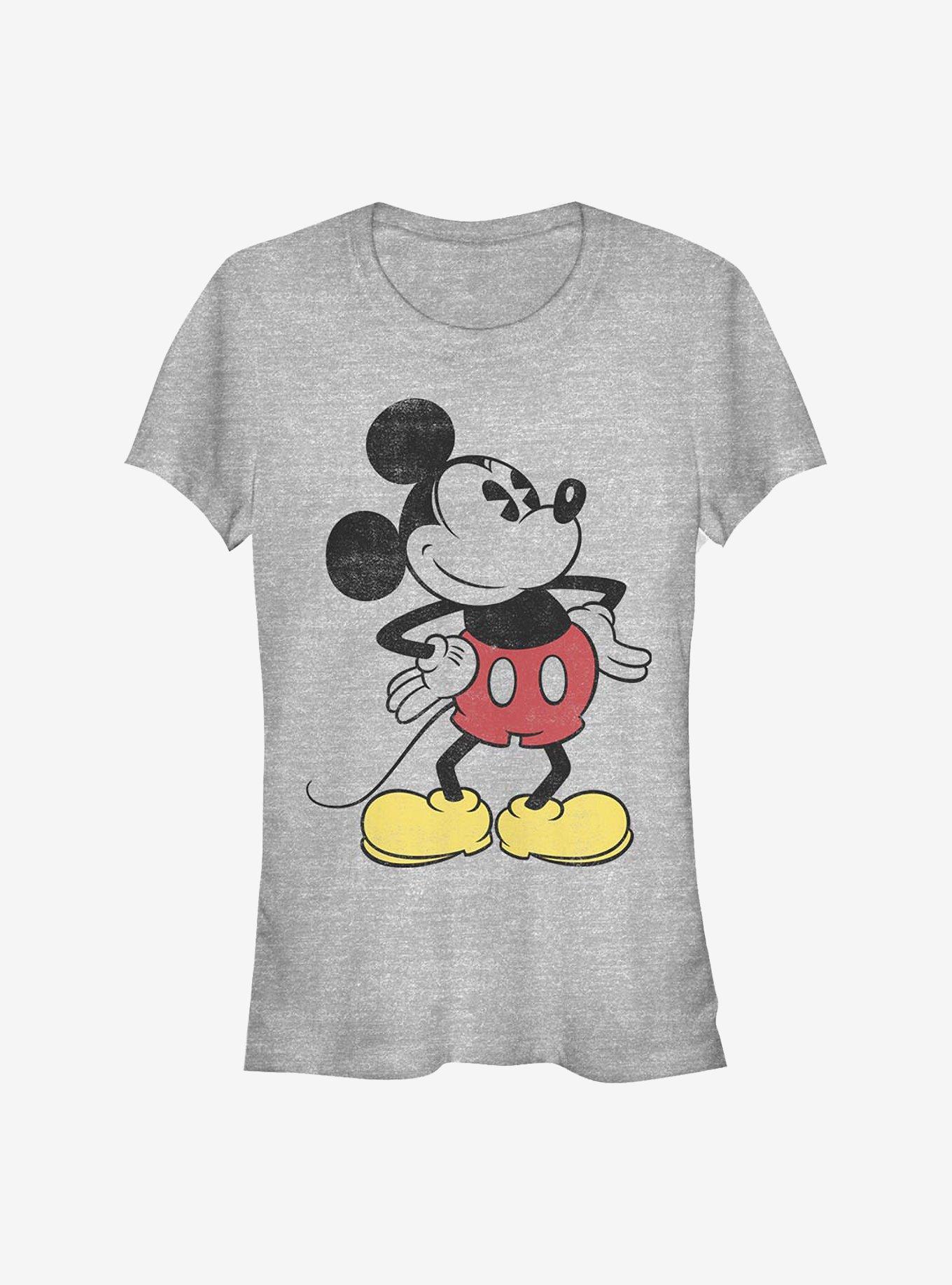Disney Mickey Mouse Classic Vintage Mickey Girls T-Shirt, ATH HTR, hi-res