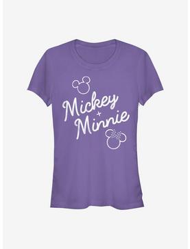 Disney Mickey Mouse Signed Together Girls T-Shirt, PURPLE, hi-res