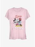Disney Mickey Mouse True Love Story Girls T-Shirt, LIGHT PINK, hi-res