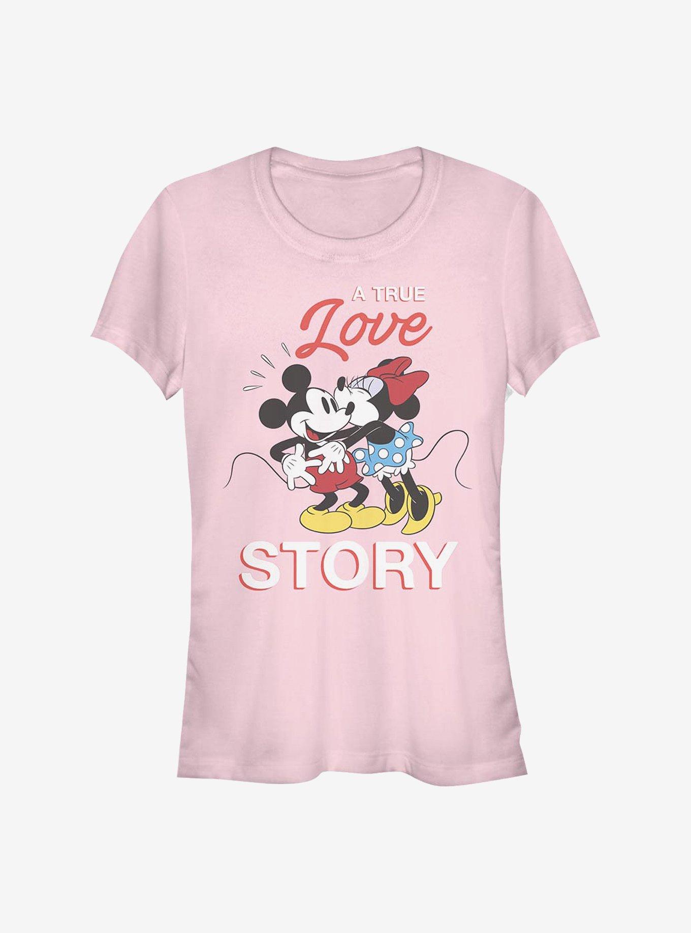Disney Mickey Mouse & Minnie Mouse True Love Story Girls T-Shirt, , hi-res