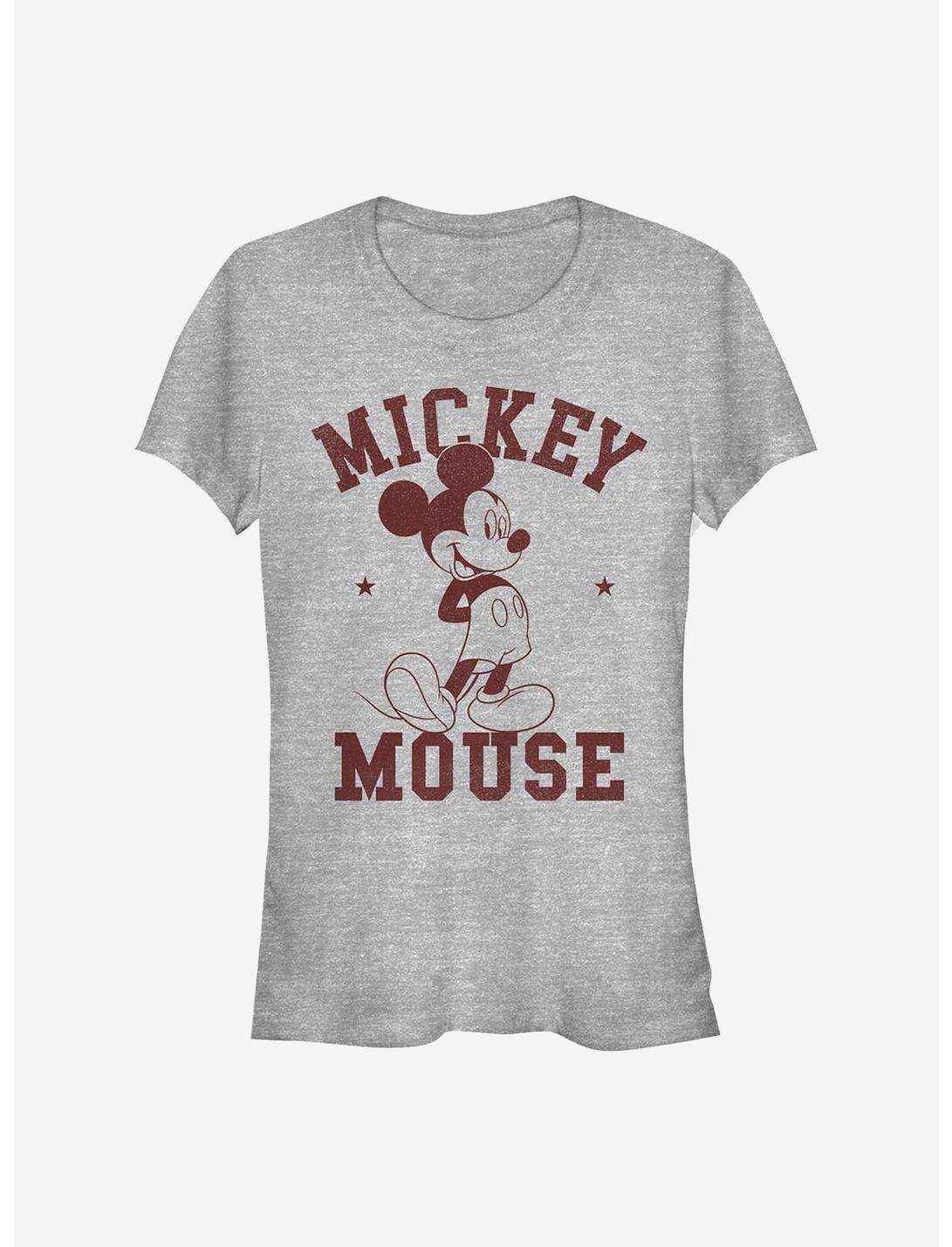 Disney Mickey Mouse Mickey Goes To College Girls T-Shirt, ATH HTR, hi-res