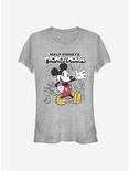 Disney Mickey Mouse Sketchbook Girls T-Shirt, ATH HTR, hi-res