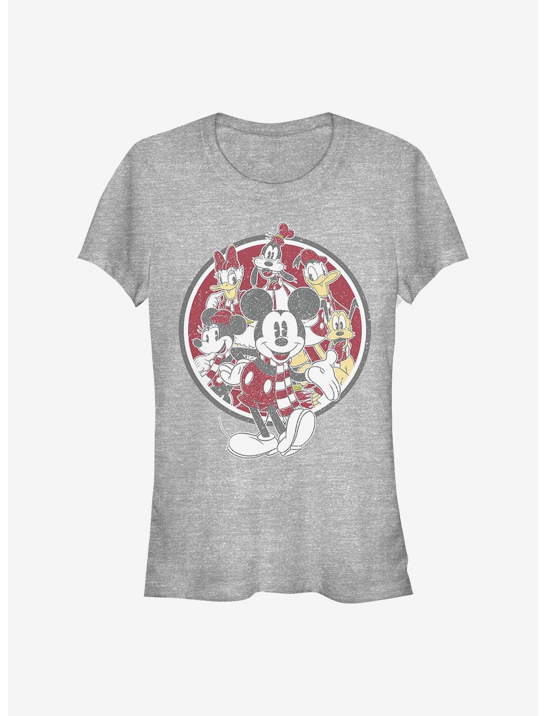 Disney Mickey Mouse & Friends Vintage Holiday Girls T-Shirt, ATH HTR, hi-res
