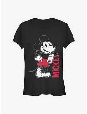 Disney Mickey Mouse Mickey Leaning Girls T-Shirt, , hi-res